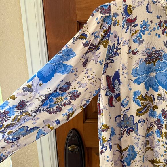 Isabel Marant Étoile Floral Side Button Long Sleeve EU 34/US 4  Shirt MSRP $490 - Picture 4 of 11